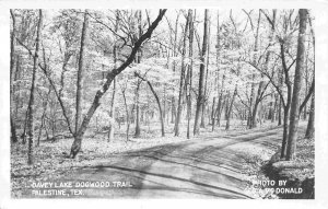 Davey Lake Dogwood Trail Palestine Texas 1950s RPPC Real Photo postcard