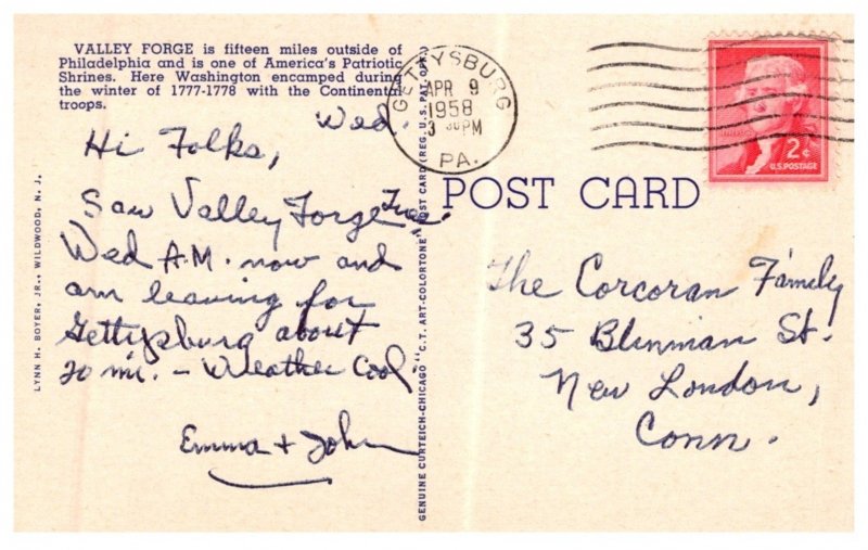 Pennsylvania  Valley Forge ,New Jersey Monument