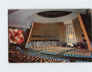 Postcard General Assembly Hall United Nations New York City New York USA