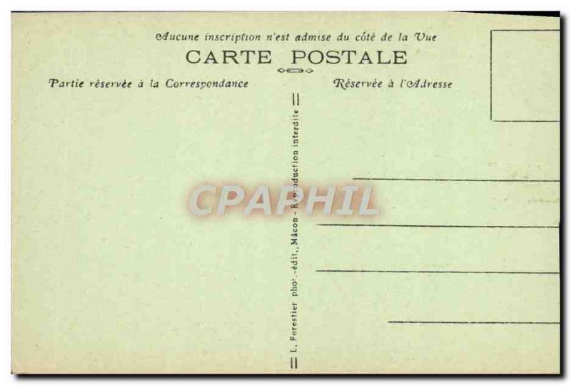 Old Postcard Lady Woman of the poet Lamartine