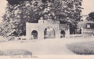 Lion Lodge Saffron Walden Essex Old Postcard