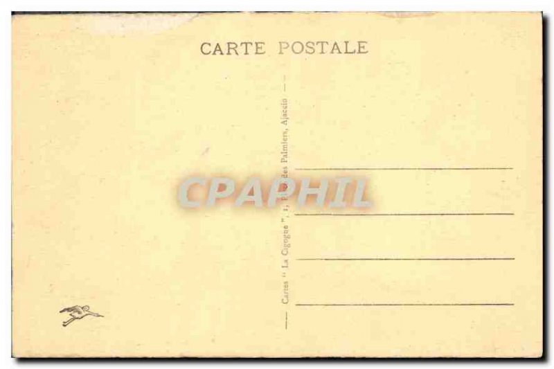 Old Postcard Panorama Ajaccio