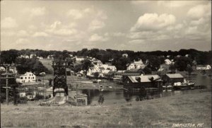 Thomaston ME Maine View From Cushing c1940s Real Photo Postcard