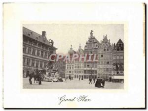 Old Postcard Antwerp Grand Place