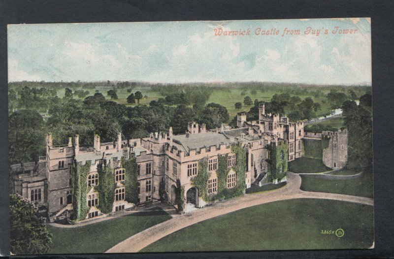 Warwickshire Postcard - Warwick Castle From Guy's Tower     RS18752