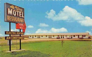 4 Way Motel Restaurant Trans Canada Highway Carberry Manitoba Canada postcard