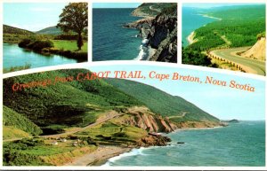 Canada Nova Scotia Cape Breton Greetings From Cabot Trail Multi View