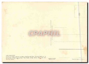 Postcard Modern Zaragoza Puente de Piedra sobre etsio