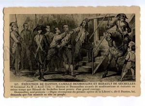 191192 FRENCH REVOLUTION execution Danton Vintage ELD postcard