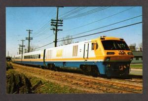 VIA LRC Railroad Train ST LAMBERT QUEBEC Postcard PC