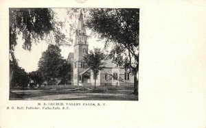 Vintage Postcard United Methodist Church Valley Falls New York B. G. Publisher