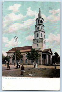 Charleston South Carolina Postcard St. Michael's Church c1905 Raphael Tuck Sons