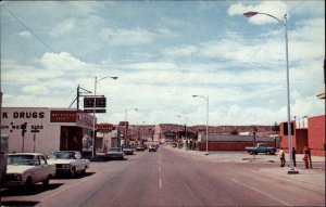 Truth or Consequences New Mexico NM Broadway Street Scene Vintage Postcard