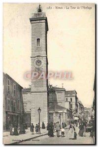 Old Postcard Nimes La Tour L & # 39Horloge