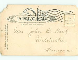 Pre-1907 DAMAGED CARD - WATER RESERVOIR Louisville Kentucky KY v4253