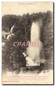 Old Postcard Saint Ferreol Cascade And Gerbe