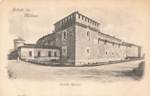 Antique 1901-1907 Milano Castello Sforzesco Italy Postcard