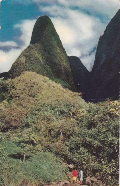 The Needle near Wailuku, Maui HI, Hawaii - pm 1973