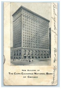 1908 New Building Of The Corn Exchange National Bank Of Chicago IL Postcard