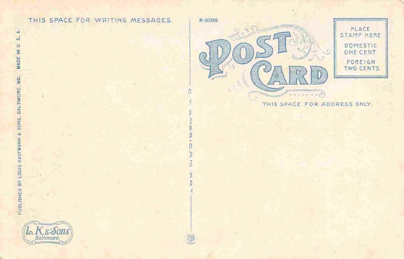 Pavilion Bath House Virginia Beach VA 1920c postcard