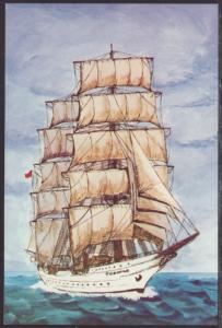 Tovarisch Training Sailing Ship Postcard