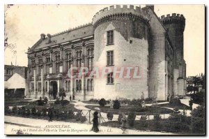 Postcard Old Angouleme Facade of the Hotel de Ville and Tour de Marguerite