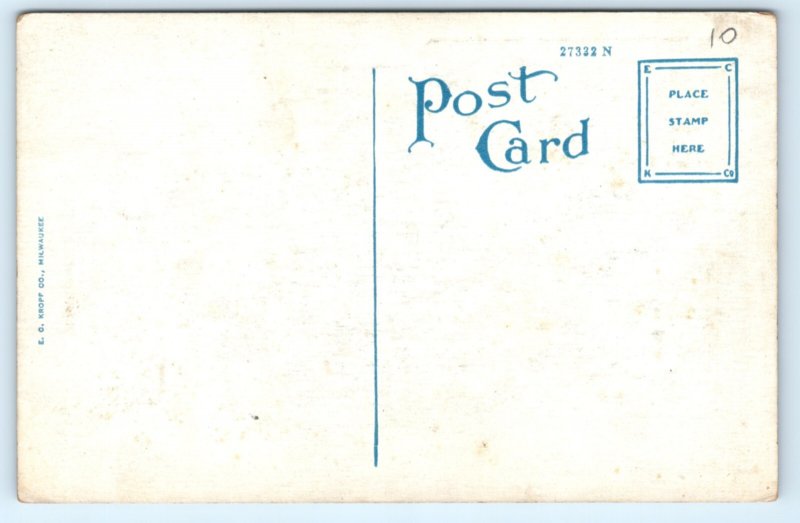 Milwaukee WI Restaurant Hotel Gilpatrick Postcard Wisconsin