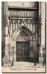 Aumale - The Church - Old Postcard