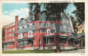 VT, Saint Albans, Vermont, The Tavern, Exterior View, Curt Teich No 106261