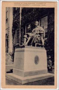 Statue of John Harvard, Cambridge MA