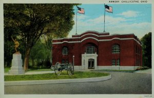 Armory, Chillicothe, Ohio Vintage Postcard P58