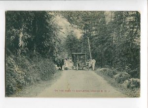 3071088 CAR on Road to Castletown Jamaica Vintage PC