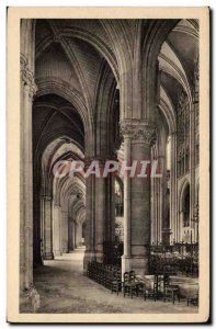 Troyes Old Postcard The Circumference cathedral choir and lateral nave