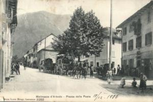 Molinazzo d Arbedo Piazza della Posta vintage Switzerland...