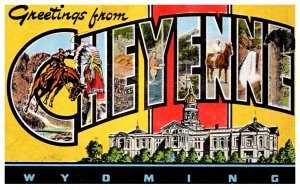 Wyoming Cheyenne LARGE LETTER