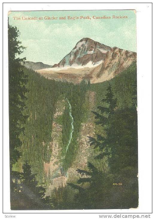 The Cascade At Glacier & Eagle Peak, Canadian Rockies, Canada, 1900-1910s