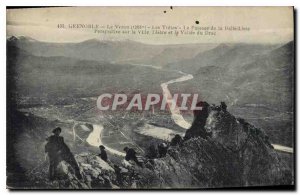Old Postcard Grenoble on the Voron Tretes crossing the Smooth slab perspectiv...