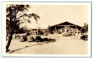 c1940's Bright Angel Lodge Cars Grand Canyon Arkansas AR RPPC Photo Postcard