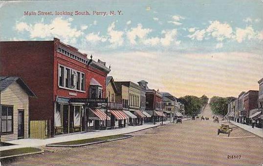 New York Perry Main Street Looking South