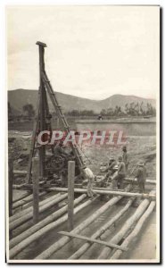 Photo British telegraph poles Installation Annees 1920
