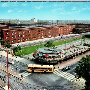 c1970s Duisburg, Germany Main Train Station Aerial View Cityscape Chrome 4x6 M23