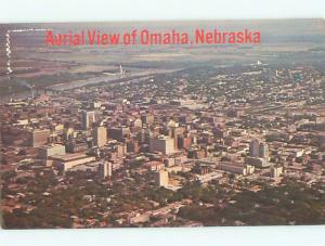Pre-1980 AERIAL VIEW OF TOWN Omaha Nebraska NE n3114