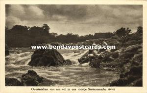 suriname, Getting the Boat over the Suriname River (1940s) Mission