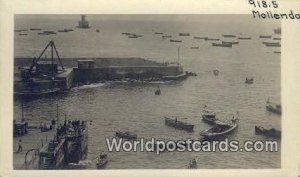 The Breakwater and Pier Mollendo, Peru Stamp on back 