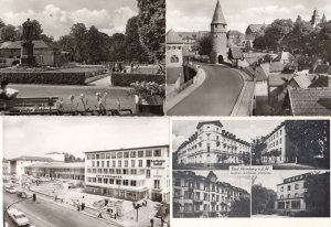 Bad Homburg Kurhuus Hotel Kurpark 4x Postcard icnl 3x Real Photo Set