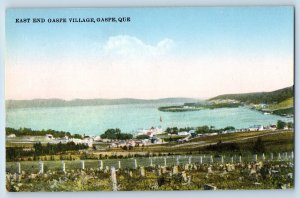 Gaspe Quebec Canada Postcard East End Gaspe Village c1910 Antique Unposted