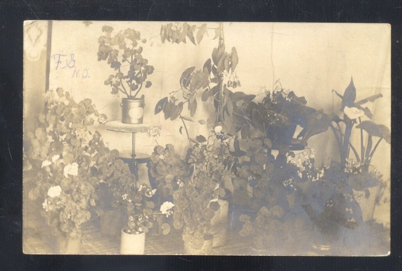 RPPC MASSILON OHIO FUNERAL FLOWERS TO OWASCO INDIANA REAL PHOTO POSTCARD