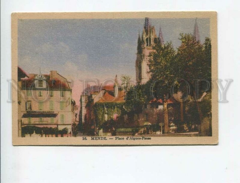 3172333 FRANCE MENDE Place d'Aigues-Passe Vintage postcard