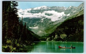 Lake Louise and Victoria Glacier in the Canadian Rockies ALBERTA Canada Postcard