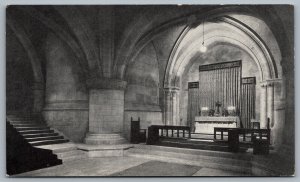 Postcard Washington DC 1950s Cathedral Mount Saint Alban Interior View Unused